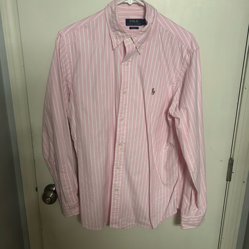 Ralph Lauren Men's Pinstripe Dress Shirt